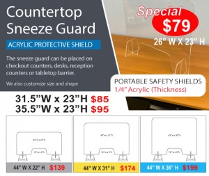 Covin-19 Sneeze Guard QuickData